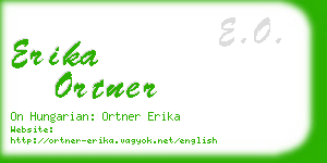 erika ortner business card